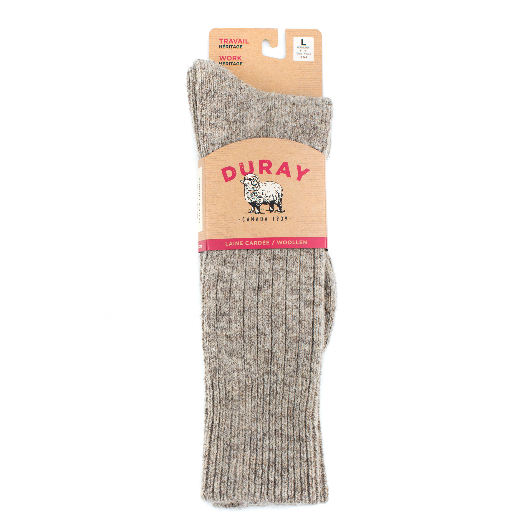 Pure New Wool Heritage Work Socks